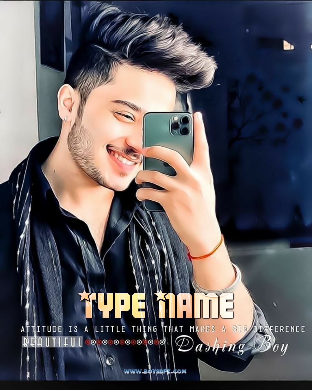 Boy Photo With IPhone Whatsapp Dp